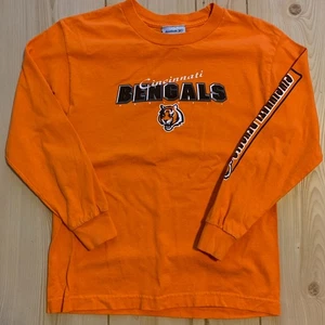 Vintage Cincinnati Bengals Football NFL Youth Long Sleeve T-Shirt Size M Medium - Picture 1 of 7