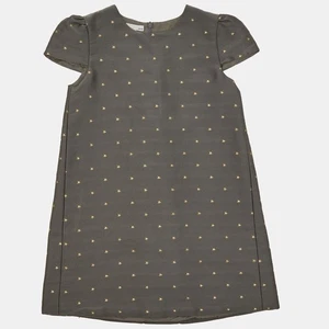 Gucci Kids Grey Star Pattern Silk Blend Dress Size 6 Yrs - Picture 1 of 5