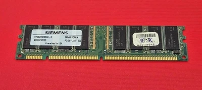 Siemens HYS64V8200GU-8 8Mx64MB SDRAM PC100-222-620 SDRAM - Image 1 of 3