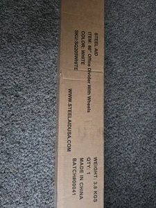 Steel-AID 60-inch Rolling Privacy Room Divider - Freestanding Office Wall  - Picture 1 of 3