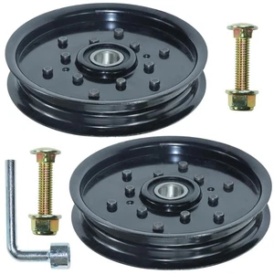2PK Idler Pulley for John Deere 48" 335 345 325 LX88 LX78 G100 AM106627 AM121602 - Picture 1 of 4