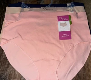 Olga ~ Womens Microfiber Brief Underwear Panties Nylon Ribbed 3-Pair (A) ~ 1X/16 - Picture 1 of 4