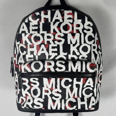Mochila con monograma Michael Kors Cooper negra/mandarina 37S0LCOB2B $498 USADA EN EXCELENTE ESTADO Foto 1 de 4