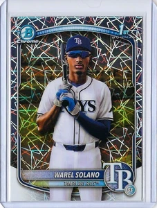 Primer refractor láser Bowman Chrome 2025 #BCP-225 Warel Solano Tampa Bay Rays - Imagen 1 de 2