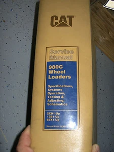 CATERPILLAR 980C WHEEL LOADERS SERVICE MANUAL SHOP REPAIR 2XD 13B 63X - Picture 1 of 1