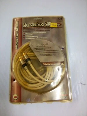 Monster Bass 300 Subwoofer Cable 12ft 4M  Interconnect Cable New In Package - Image 1 of 2