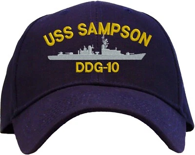 Gorra de béisbol bordada USS Sampson DDG-10 - Disponible en 3 colores - Sombrero Foto 1 de 2