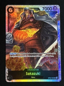 Sakazuki OP02-099 SR PRB01 The Best English One Piece TCG English - Picture 1 of 10