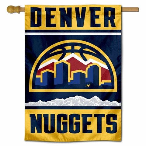 NBA Denver Nuggets New Skyline Logo House Flag and Banner Cover