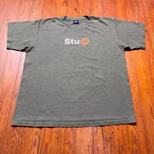 Vintage Stussy Stu C Hemd Herren Größe XL Grün Made In USA 90er - Bild 1 von 9