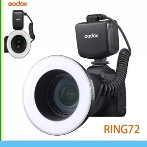 Godox RING72 Macro LED Ring Light Video Fill Light For Canon Nikon Sony Camera - Picture 1 of 6
