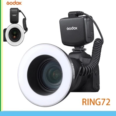 Godox RING72 Macro LED Ring Light Video Fill Light For Canon Nikon Sony Camera  - Image 1 of 4