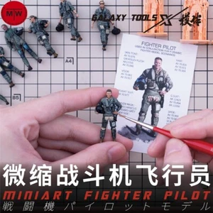 Galaxy 1/72 WWII US Navy Fighter Pilot Resin Figure Scene DIY Unpainted Model - Picture 1 of 26