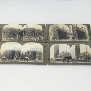Keystone Stereoview Karten Lot 4 Europa Belgien Vor Weltkrieg - Bild 1 von 14