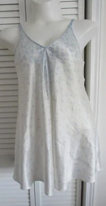 Oscar de la Rente Pink Label Flowing Satin Short Nightgown Size Small - Picture 1 of 8