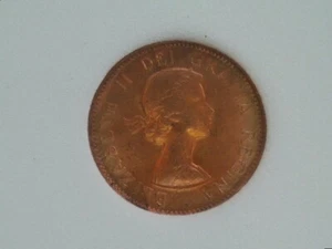 1957 Canada Small Cent Penny Uncirculated Red - Picture 1 of 2
