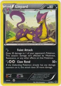 2x (BWEP-65) Liepard Rare Pokemon B&W Emerging Powers Card #65 - Picture 1 of 1