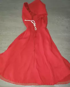 NIÑAS CAPERUCITA ROJA CAPA HALLOWEEN JUEGO DE SIMULACIÓN hecho a mano 1 talla se adapta a mo - Imagen 1 de 1