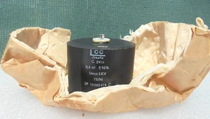 Vintage LCC Stedfix Capacitor 0,4mf 5KV - Picture 1 of 9