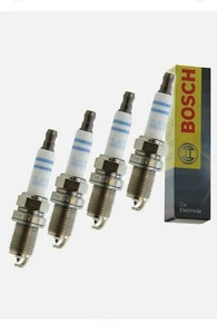 4x BOSCH ZÜNDKERZE DOPPELPLATIN FÜR AUDI A4 8E B7 2.0 8K B8 1.8 2.0 - Picture 1 of 1