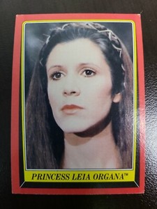 Topps Original 1983 Return of the Jedi Princess Leia Organa card #5