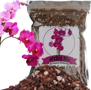 All Purpose Orchid Soil Potting Mix - Orchid Bark & Organic Perlite for Plants - - Picture 1 of 12