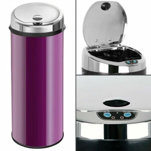 Inmotion Purple Stainless Steel Auto Sensor Kitchen Waste Dust Bin 30L, 42L, 50L - Picture 1 of 9