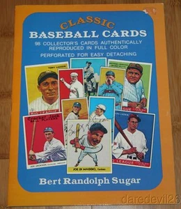 1977 Bert Sugar signed Classic Baseball Cards Paperback Book - Picture 1 of 2