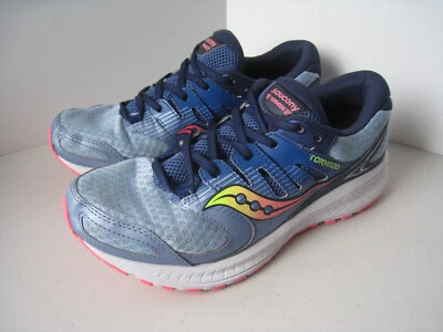 Saucony Womens Tornado 2 Running Sneaker Shoes Size 9 EU 40.5 Blue Pink Lace Up - Image 1 of 4
