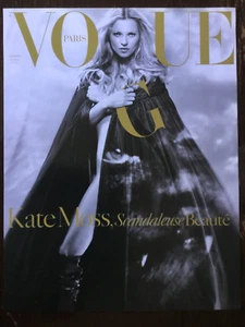 2005 DEC. KATE MOSS PARIS VOGUE COVER PAGE/POSTER Approx Size = 11”x 8.5” - Picture 1 of 12