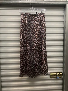 NWT Paige Delfina Psych Leopard Print Midi Skirt Zephyr/Shale XSmall - Picture 1 of 8