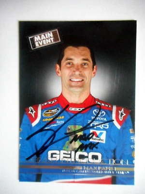 Max Papis signed 2011 Inscribed "MAD MAX" Main Event DRIVERS INTRO Card #59 COA - Image 1 of 3