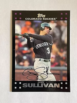 2007 TOPPS CORY SULLIVAN #205 OUTFIELD COLORADO ROCKIES BASEBALL CARD - Image 1 of 2