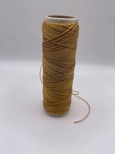 109"+Yd Gold Metallic Hand/Sewing Machine String 1.5mm Use Hair/Necklace craft - Picture 1 of 4