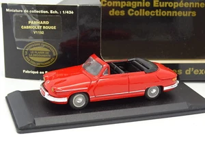 Leader Resina Cec 1/43 - Panhard PL17 Cabrio Rosso - Foto 1 di 2