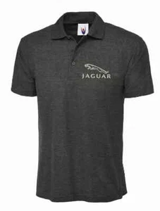 Jaguar Branded Embroidered Uneek Polo shirt (Heavyweight) Choice of logo colour - Picture 1 of 21