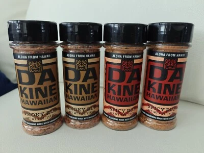 Da Kine Hawaiian Smoky Rub Spicy Rub 4 oz seasoning 4 Pack NEW Free Shipping  - Image 1 of 3
