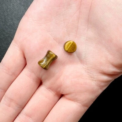 OFERTA - Tapones de doble llamarada ojo de tigre 4g - 1" Foto 1 de 4