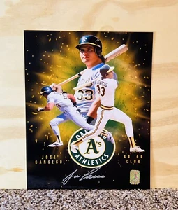 Jose Canseco signiertes 8 x 10 Oakland Leichtathletik Baseball Foto mit seinem persönlichen Echtheitszertifikat - Bild 1 von 1
