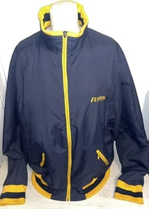 Russell Athletic Varsity Style Jacket Windbreaker, Blue & Yellow, Men’s XL - Picture 1 of 6