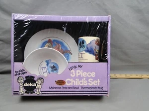 Vintage E.T. The Extra Terrestrial Deka 3 Piece Childs Set Plate Bowl Mug Sealed - Picture 1 of 8