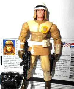 GI JOE 2004 DUSTY v10 Complete File Card Valor vs venom vvv 2005 exclusive - Picture 1 of 3