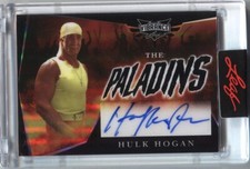 2023 Hulk Hogan Leaf Vibrance AUTO THE PALADINS BLACK PRISMATIC /4 Wrestling WWE