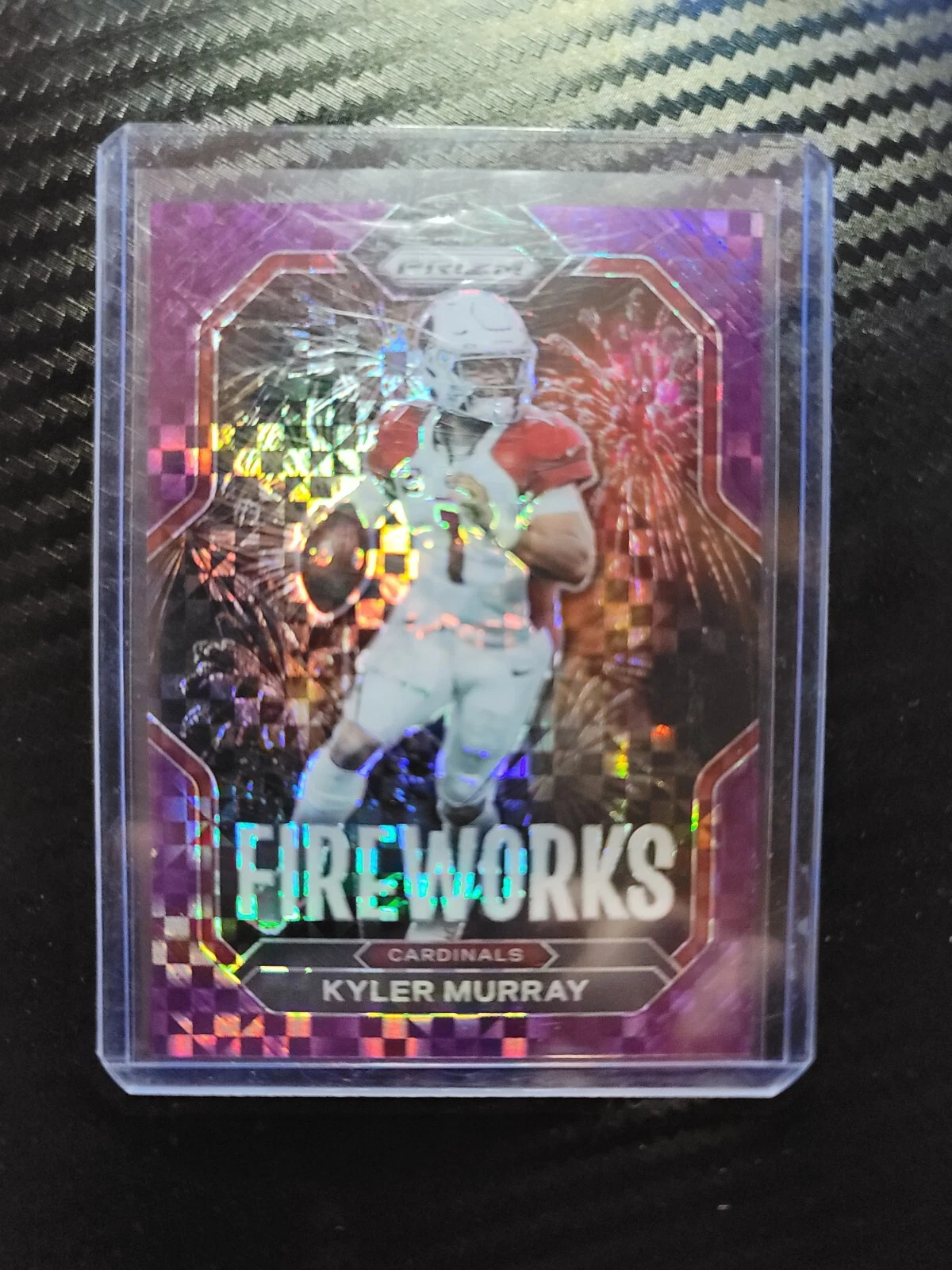 2022 Panini Prizm Kyler Murray Purple Checkerboard Fireworks 6/49
