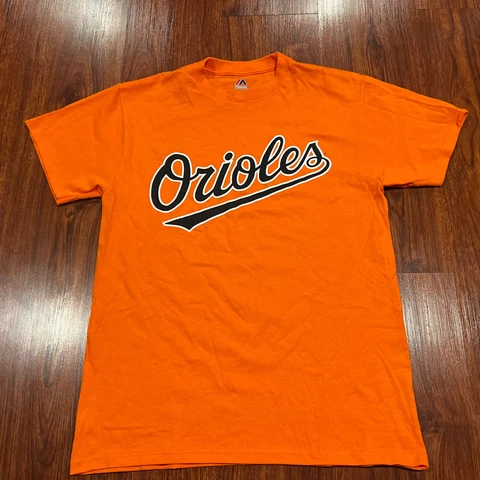 Majestic Men’s Baltimore Orioles Orange Jersey Shirt Medium M Baseball MLB Cover