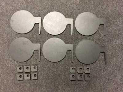 OWL CREEK FABRICATION AR500 Steel Target Dueling Tree DIY Kit 6pc 8"x3/8 Paddles W Tabs! IDPA USA MADE
