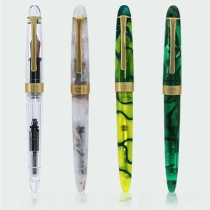 LORELEI 019 Acrylic Resin Fountain Pen Iridium EF/F Nib w/Converter Writing Pen