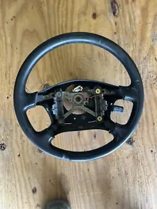 2002 Toyota 4 Runner Steering Wheel Complete Cruise / Horn Fits 1998-2002 Black - Picture 1 of 2