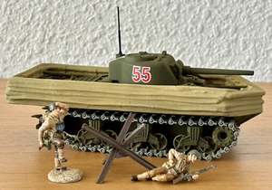 SOLIDO GASO-LINE Militär Panzer Sherman Duplex Drive Omaha Beach Normandie 1944 - Bild 1 von 10