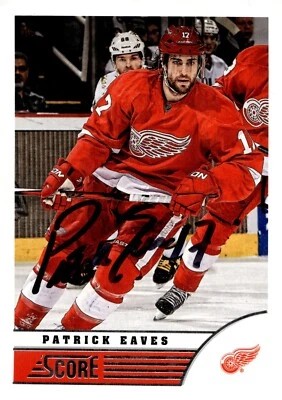 Patrick Eaves - Signed 2013-14 Panini Score Card #178 - Image 1 of 2